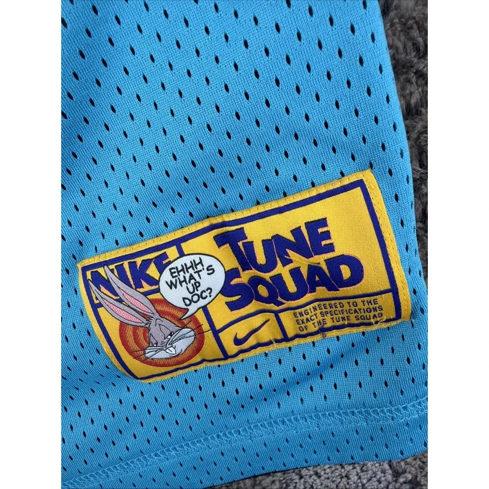 Nike Unisex Blue Black Tune Goon Squad Space Jam Reversible Basketball Jersey Lg